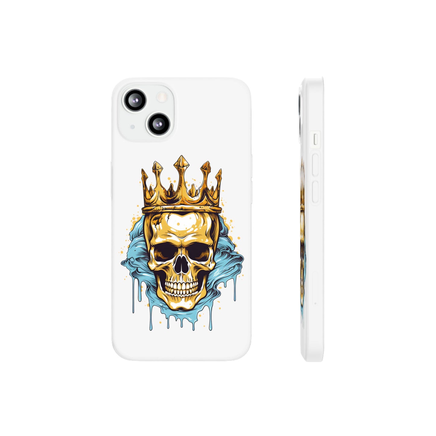 Skull Sovereign - Flexi Cases - Skull, crown, royalty, power, majesty, regal, death, edgy, dark, iPhone case, galaxy case, Samsung case