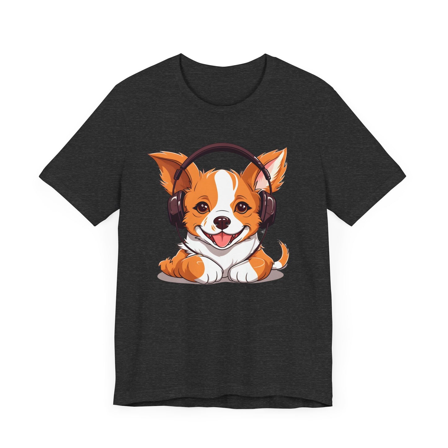 Corgi Beat - Tee - Corgi, headphones, music, pet, cute, adorable, paws, beats, tunes, chill, dog t-shirt, graphic tee