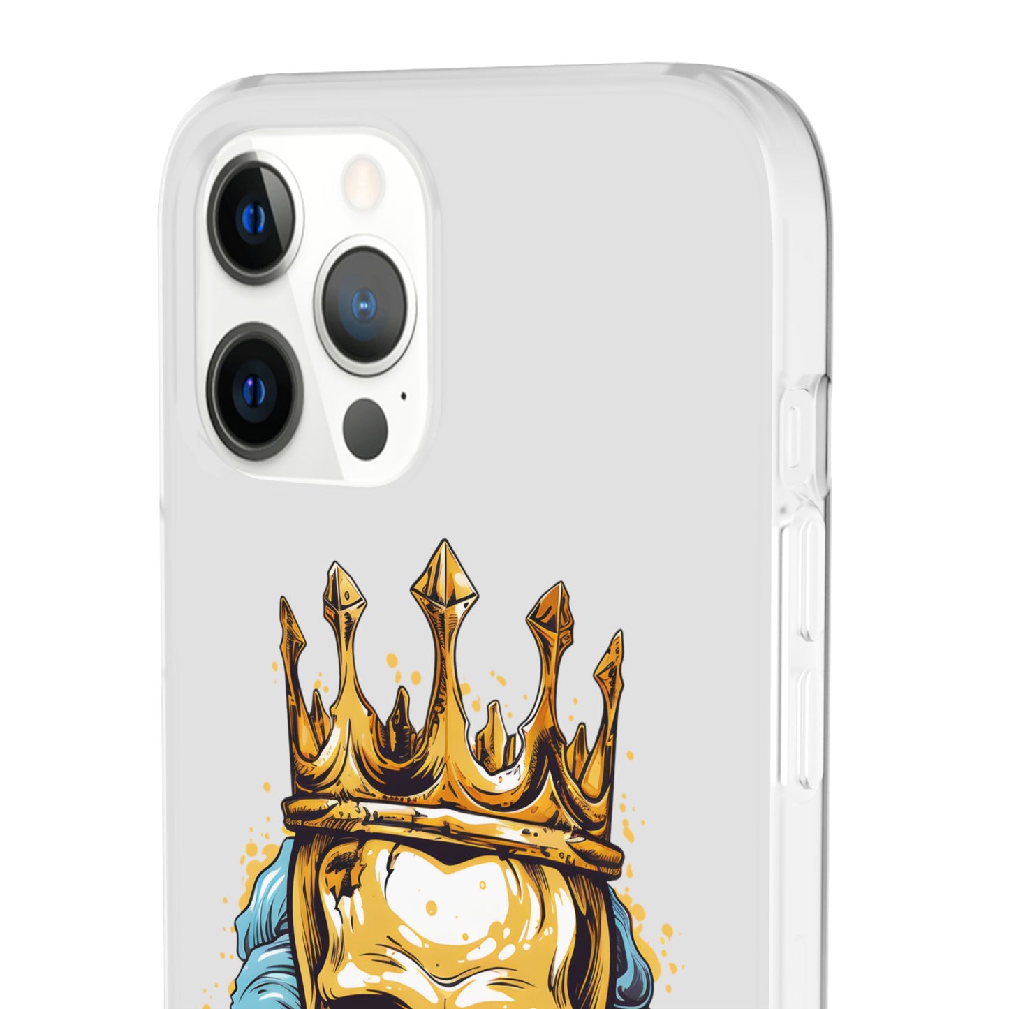 Skull Sovereign - Flexi Cases - Skull, crown, royalty, power, majesty, regal, death, edgy, dark, iPhone case, galaxy case, Samsung case