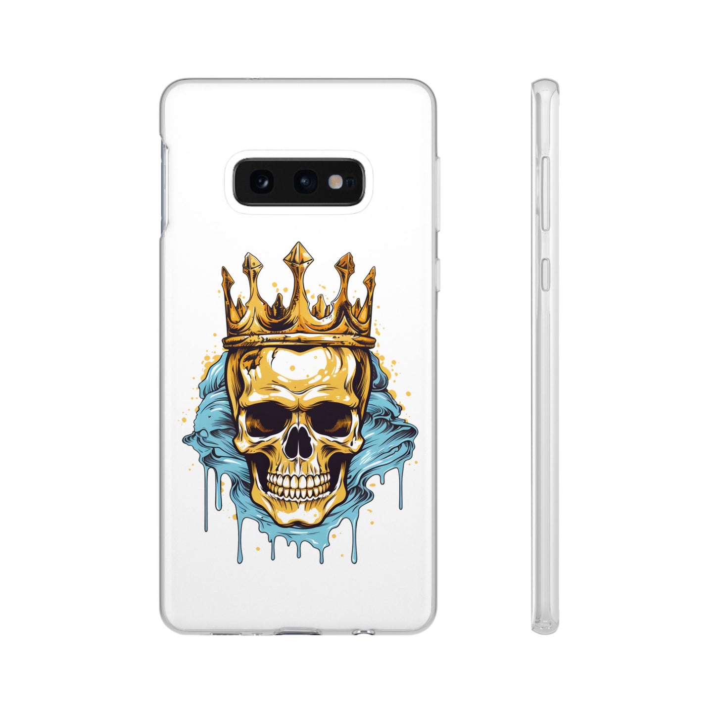 Skull Sovereign - Flexi Cases - Skull, crown, royalty, power, majesty, regal, death, edgy, dark, iPhone case, galaxy case, Samsung case