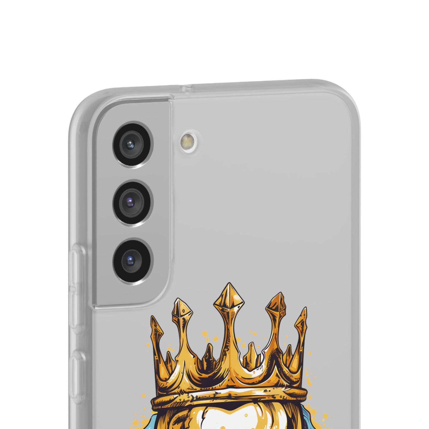 Skull Sovereign - Flexi Cases - Skull, crown, royalty, power, majesty, regal, death, edgy, dark, iPhone case, galaxy case, Samsung case
