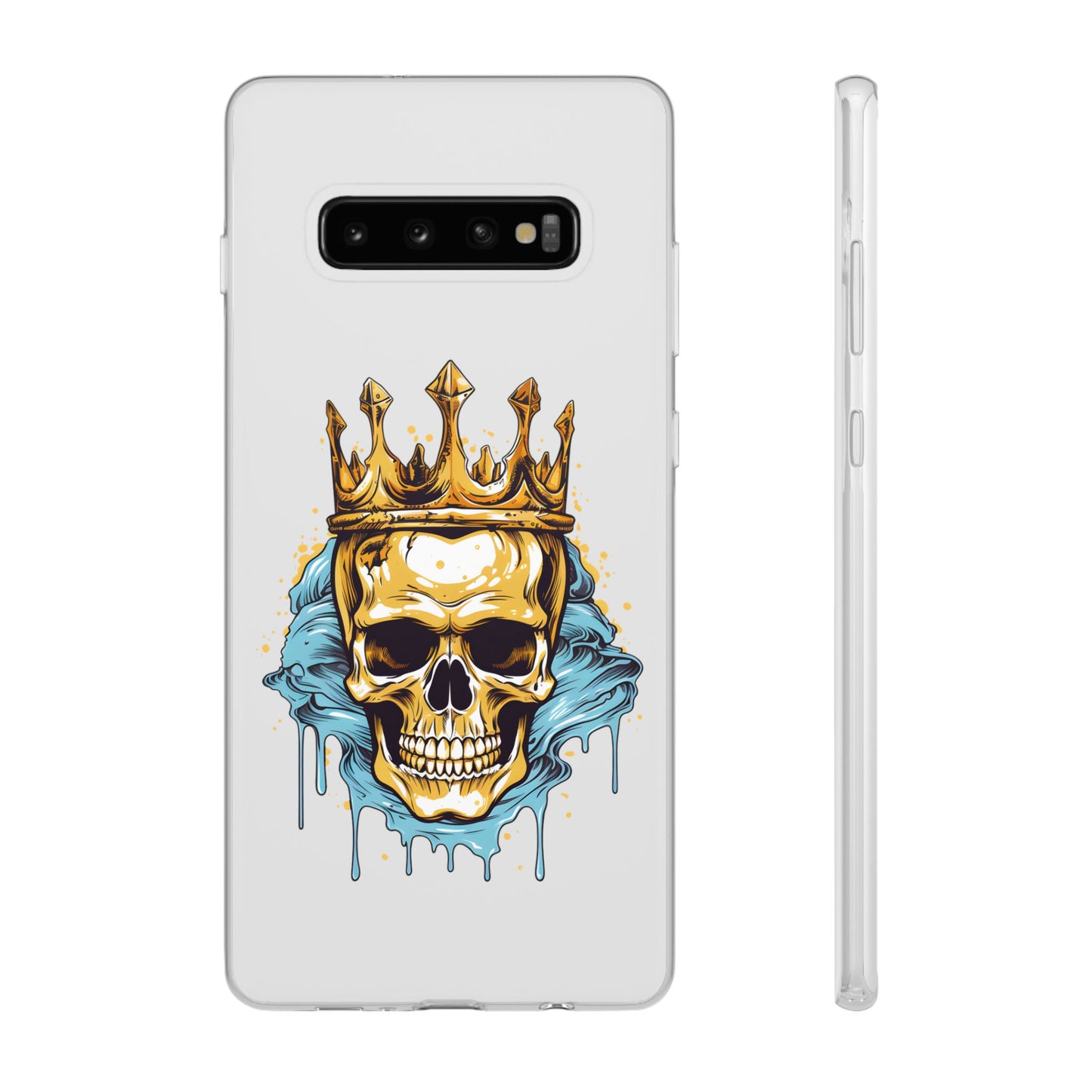Skull Sovereign - Flexi Cases - Skull, crown, royalty, power, majesty, regal, death, edgy, dark, iPhone case, galaxy case, Samsung case
