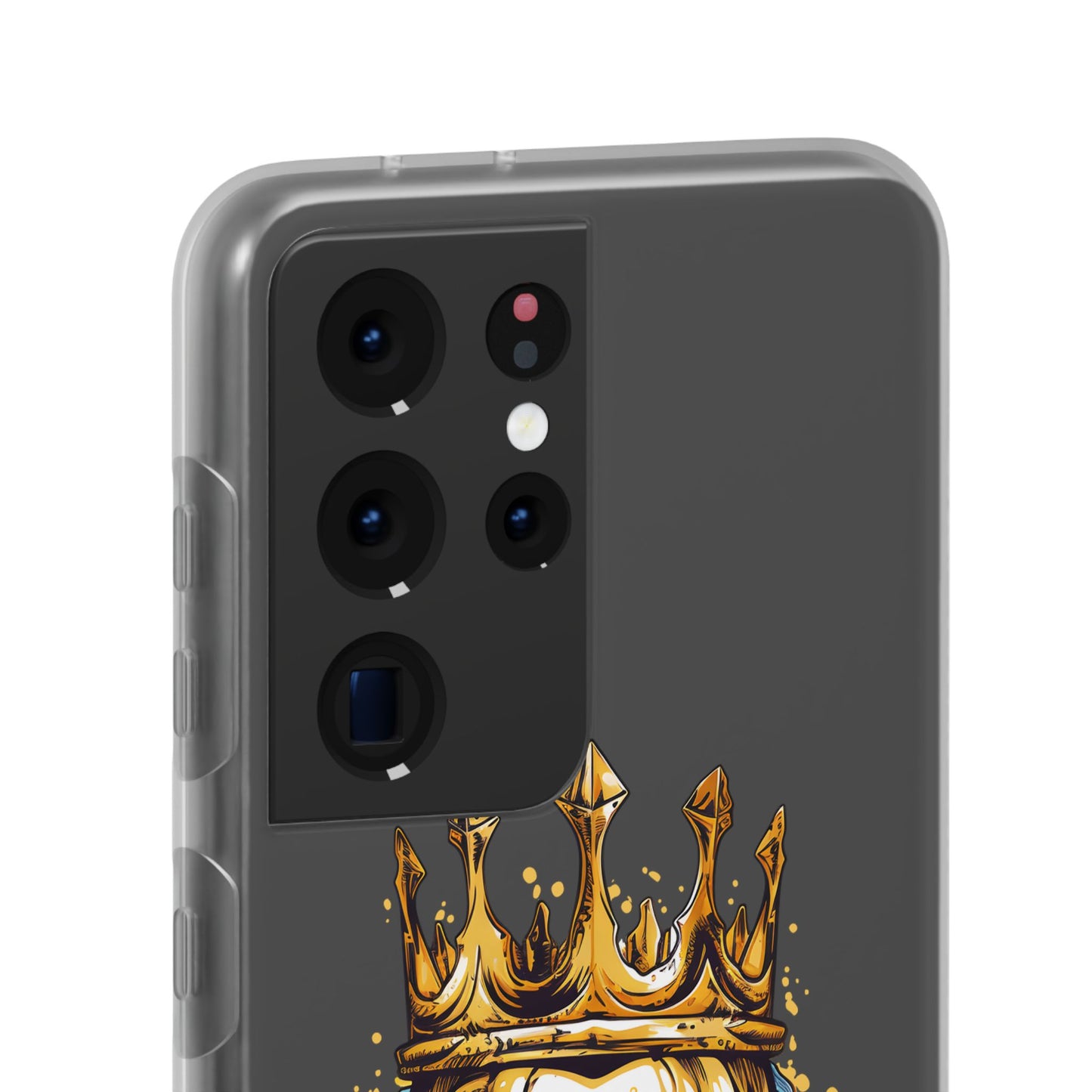 Skull Sovereign - Flexi Cases - Skull, crown, royalty, power, majesty, regal, death, edgy, dark, iPhone case, galaxy case, Samsung case
