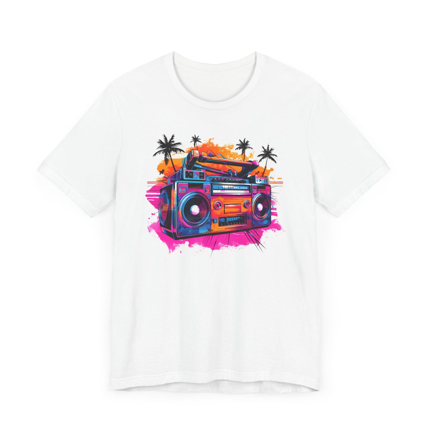 Retro Soundwaves - Unisex Jersey Short Sleeve Tee
