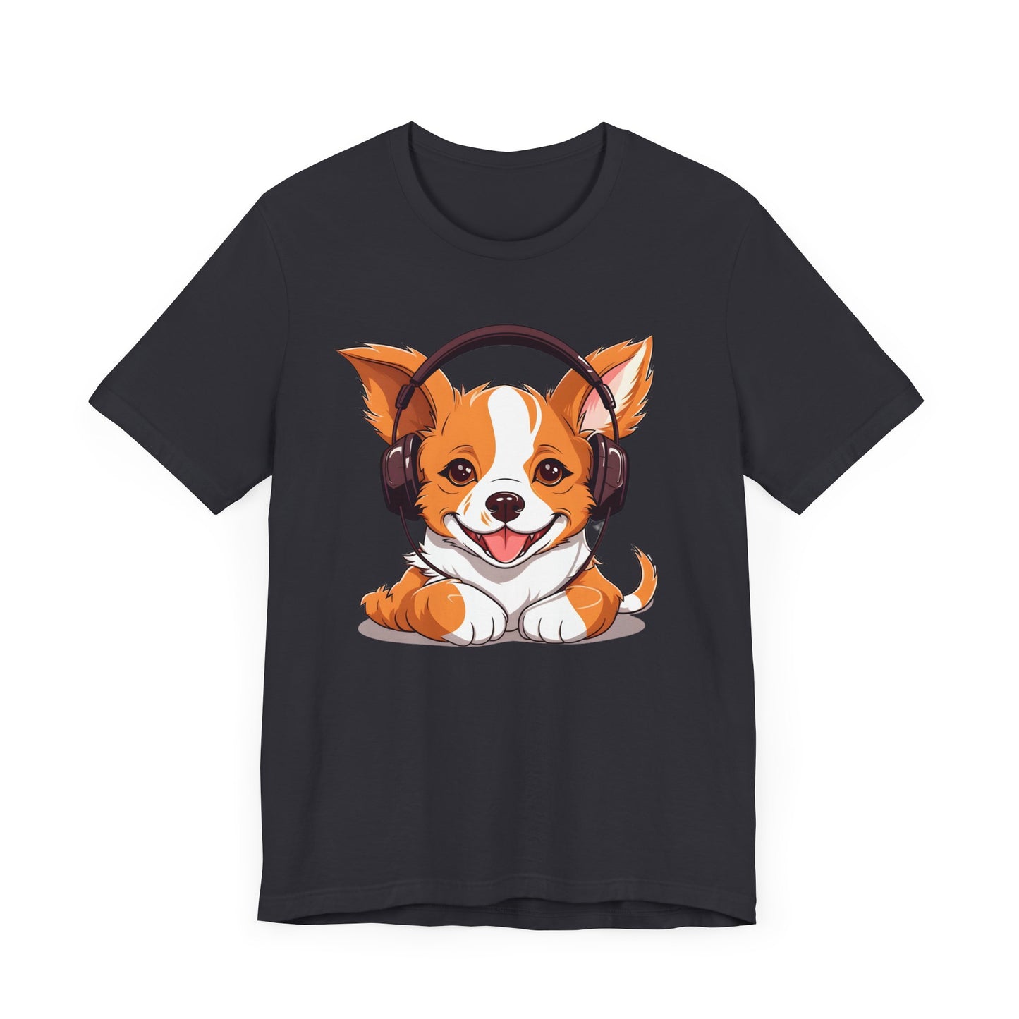 Corgi Beat - Tee - Corgi, headphones, music, pet, cute, adorable, paws, beats, tunes, chill, dog t-shirt, graphic tee