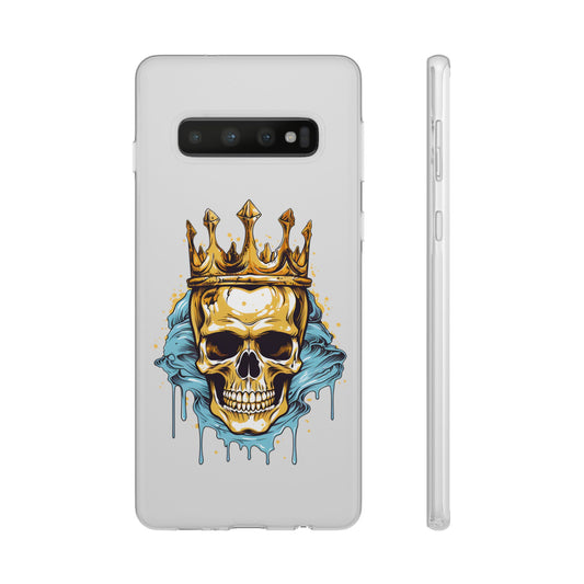 Skull Sovereign - Flexi Cases - Skull, crown, royalty, power, majesty, regal, death, edgy, dark, iPhone case, galaxy case, Samsung case