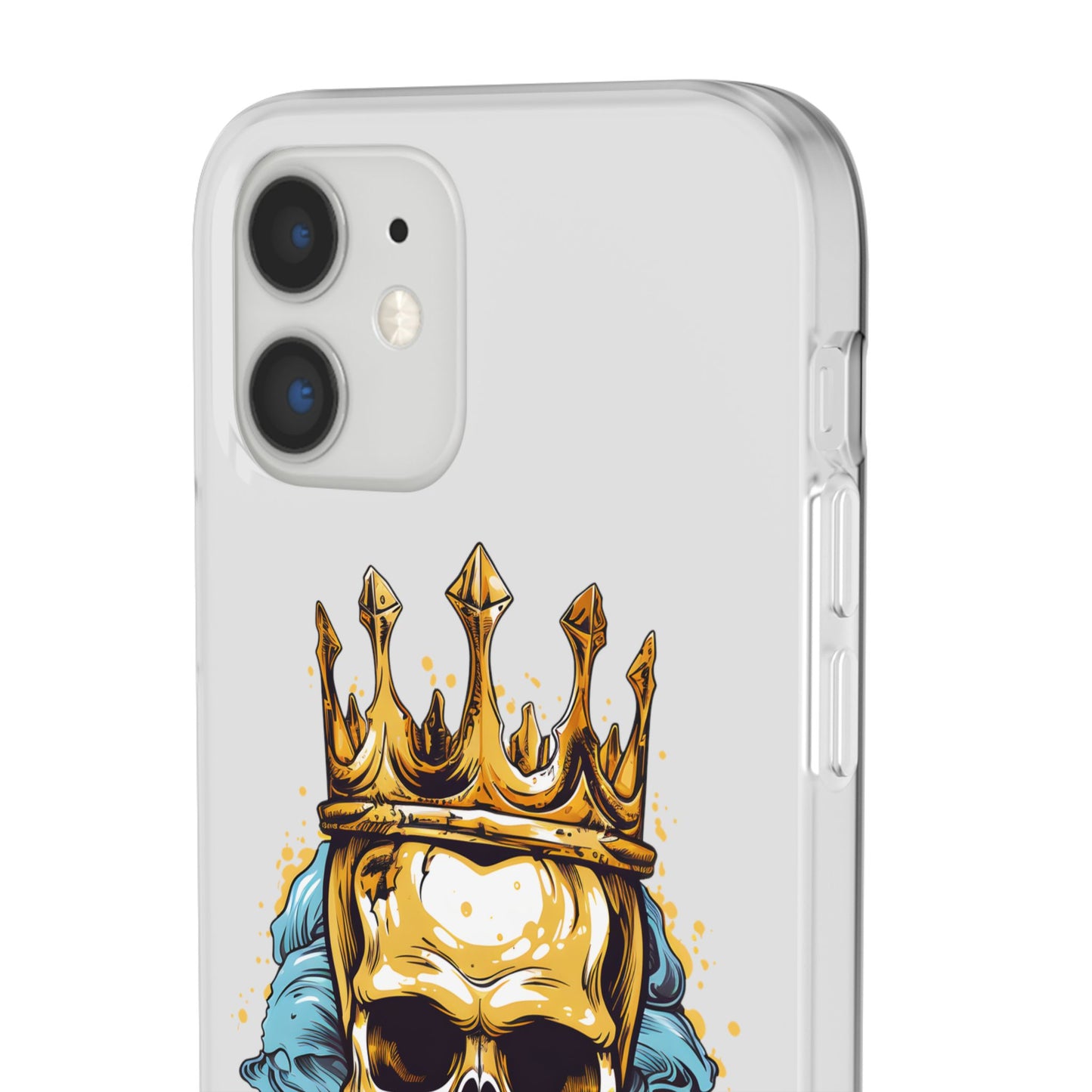 Skull Sovereign - Flexi Cases - Skull, crown, royalty, power, majesty, regal, death, edgy, dark, iPhone case, galaxy case, Samsung case
