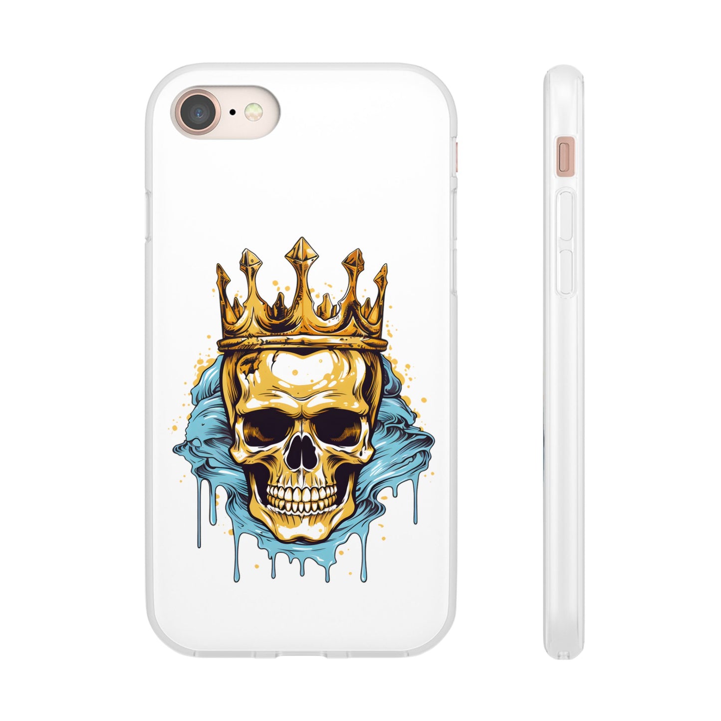 Skull Sovereign - Flexi Cases - Skull, crown, royalty, power, majesty, regal, death, edgy, dark, iPhone case, galaxy case, Samsung case