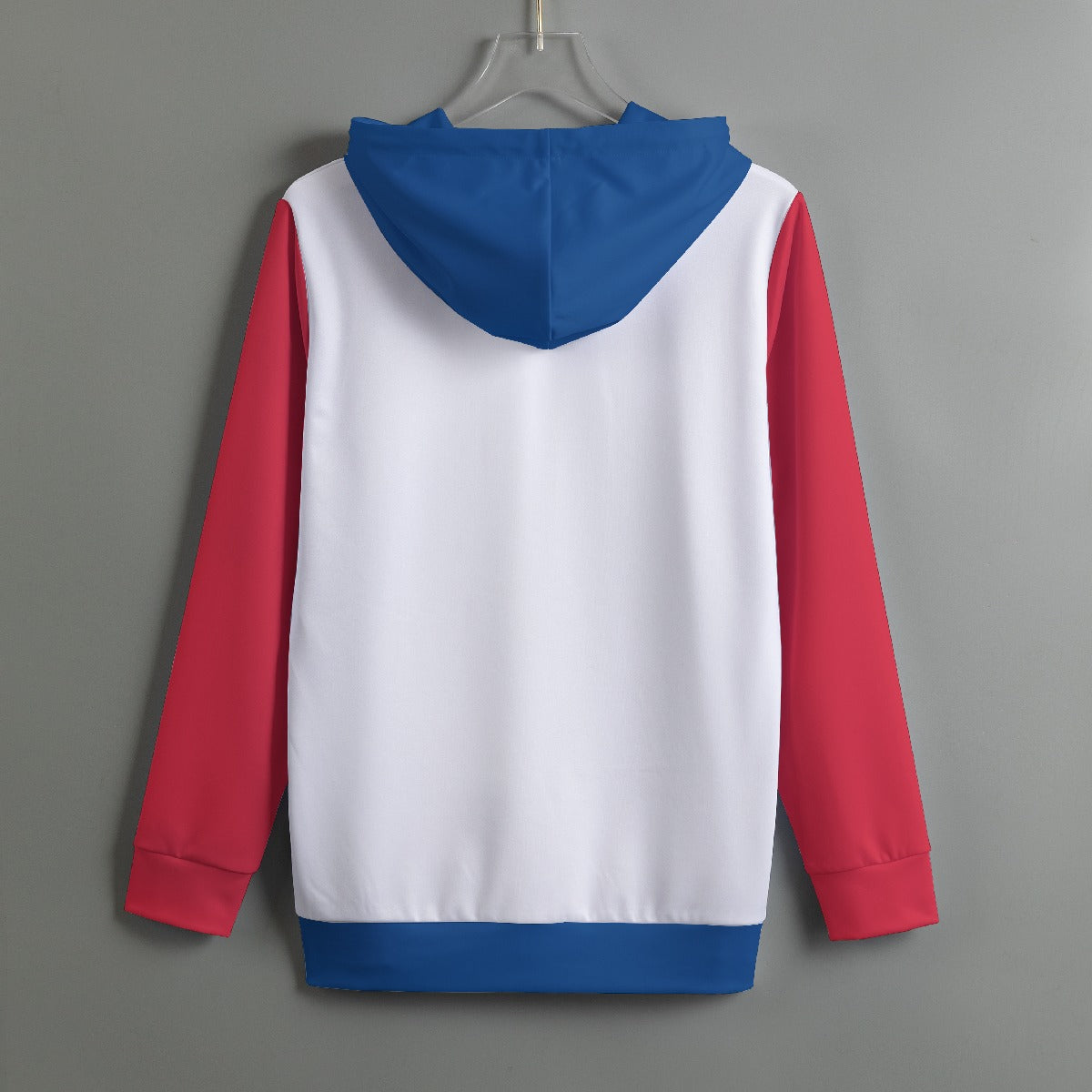 America 1776 – Land of the Free Women's Color Block Pullover Hoodie With Drawstring