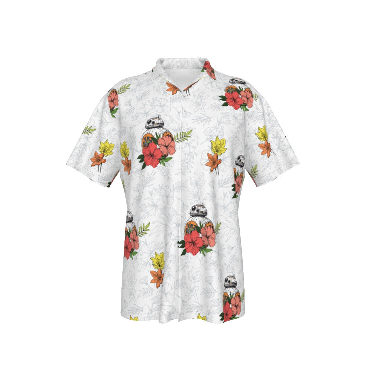 Galactic Tropics -  BB8 inspired Unisex Hawaiian Shirt