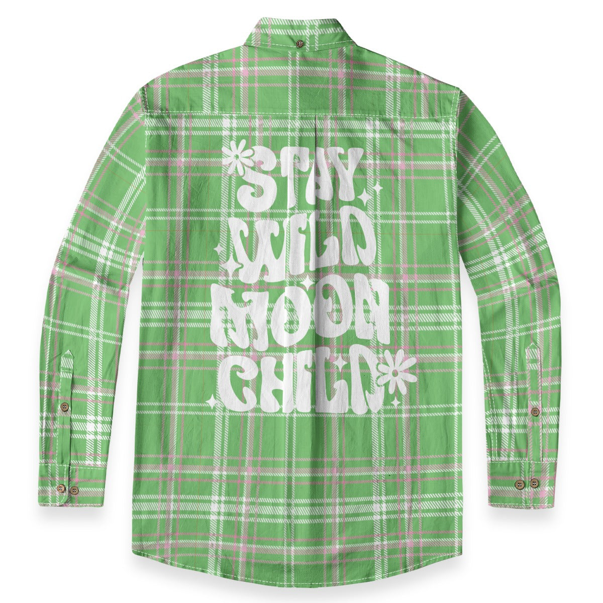 Stay Wild Moon Child Plaid Shirt