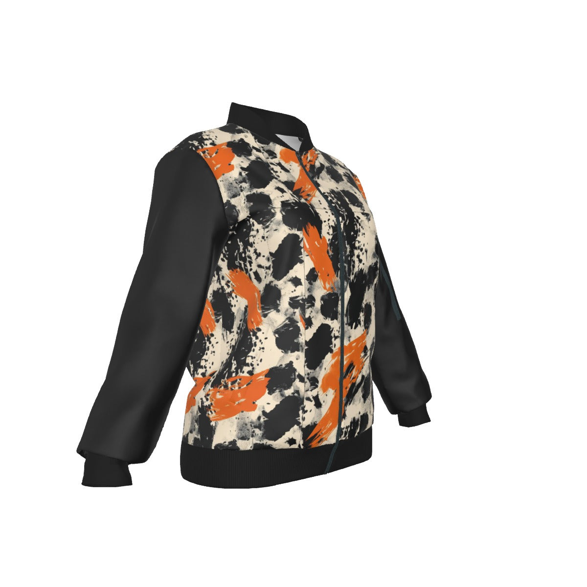 Urban Ember Abstract Bomber Jacket