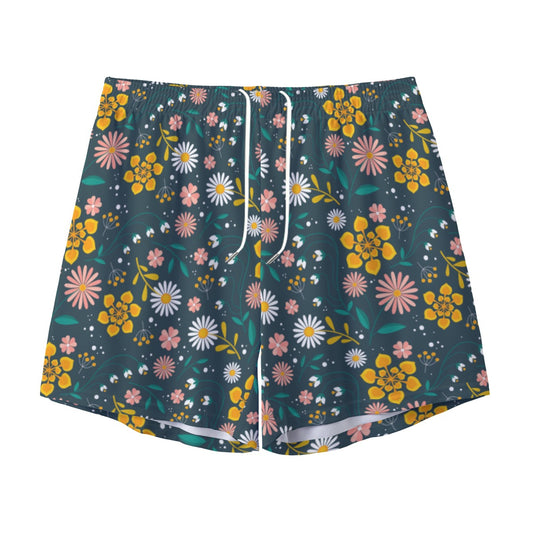 Summer Bloom unisex shorts with pockets