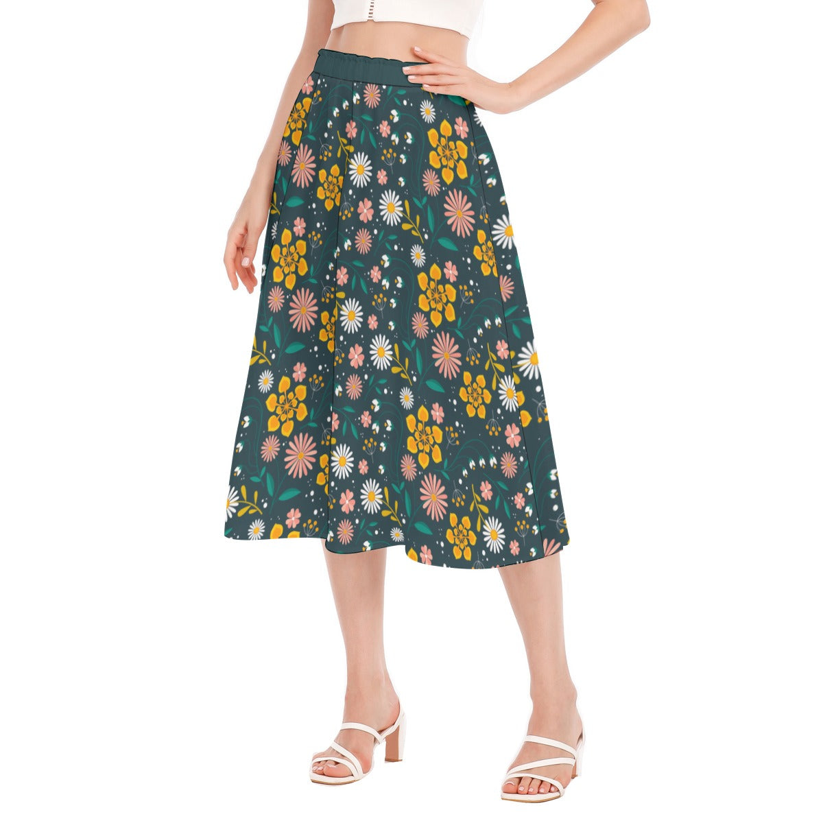 Summer Bloom Chiffon Skirt