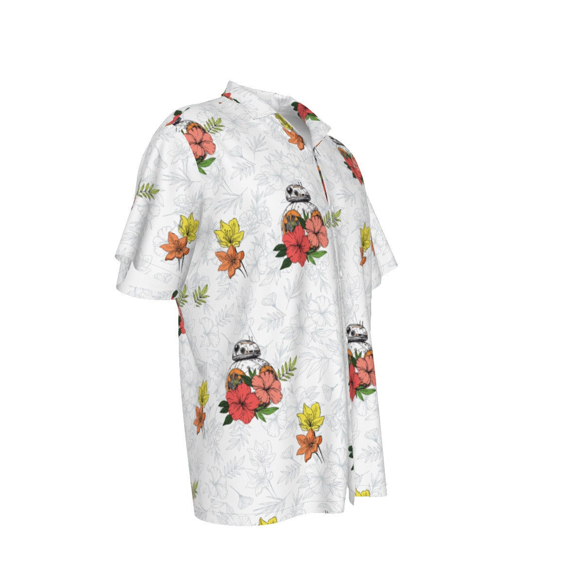 Galactic Tropics -  BB8 inspired Unisex Hawaiian Shirt