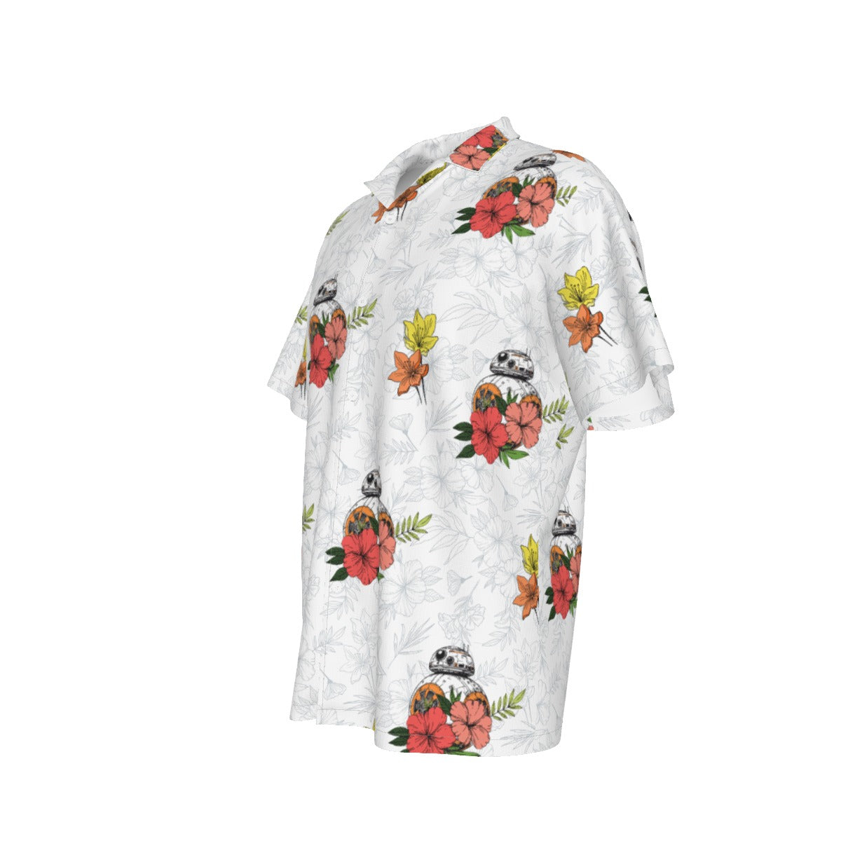 Galactic Tropics -  BB8 inspired Unisex Hawaiian Shirt