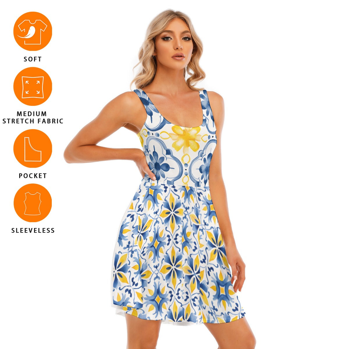 Mediterranean Mosaic Sundress