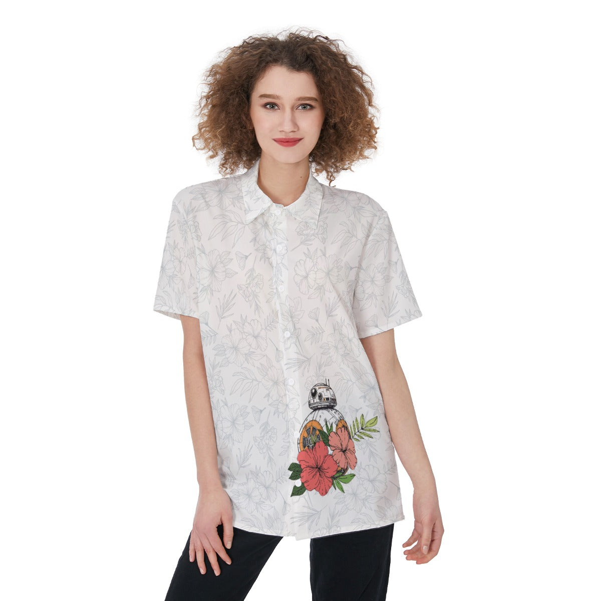 Galactic Tropics - BB8 Inspired Women's Shirt