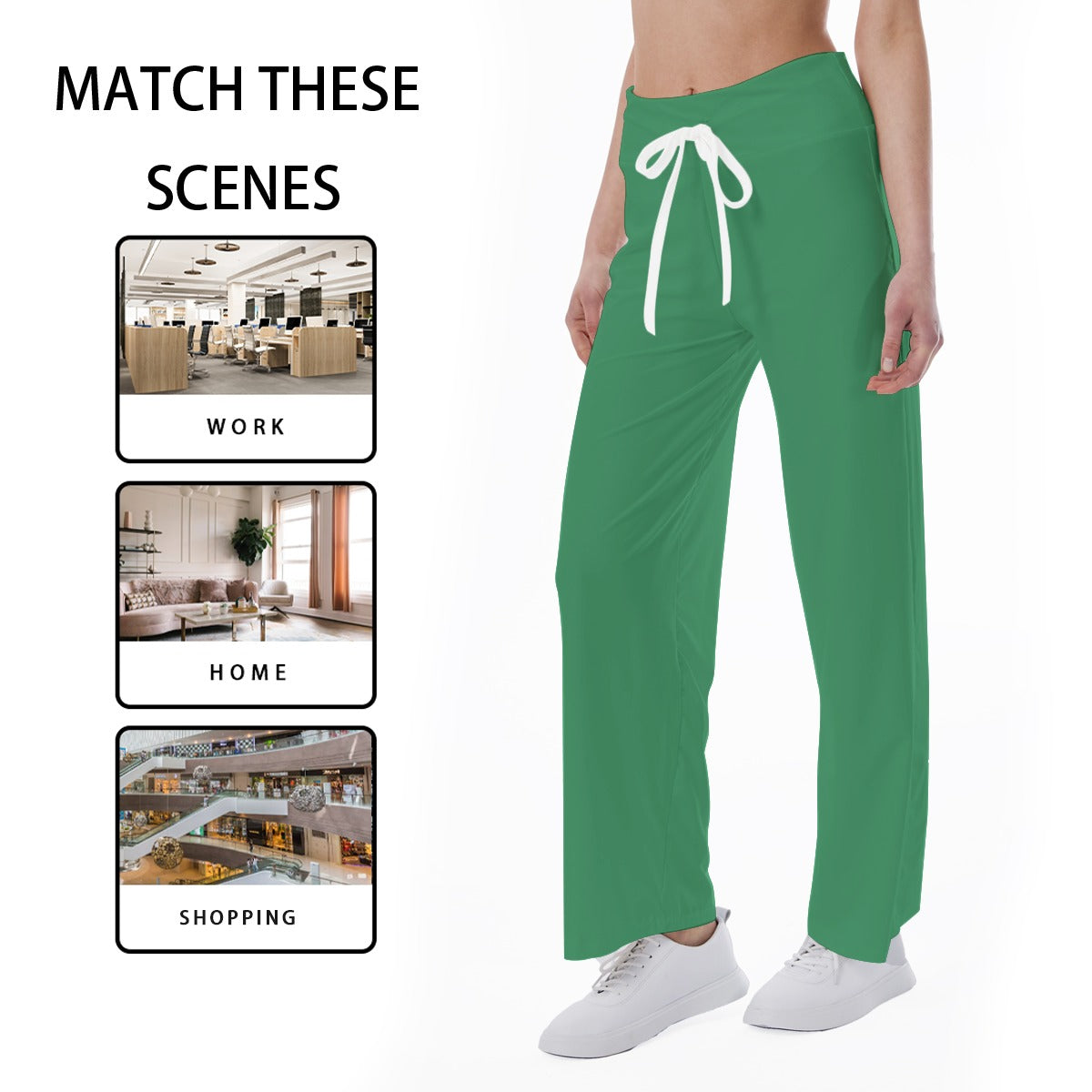 Chill Vibes Green Drawstring Lounge Pants