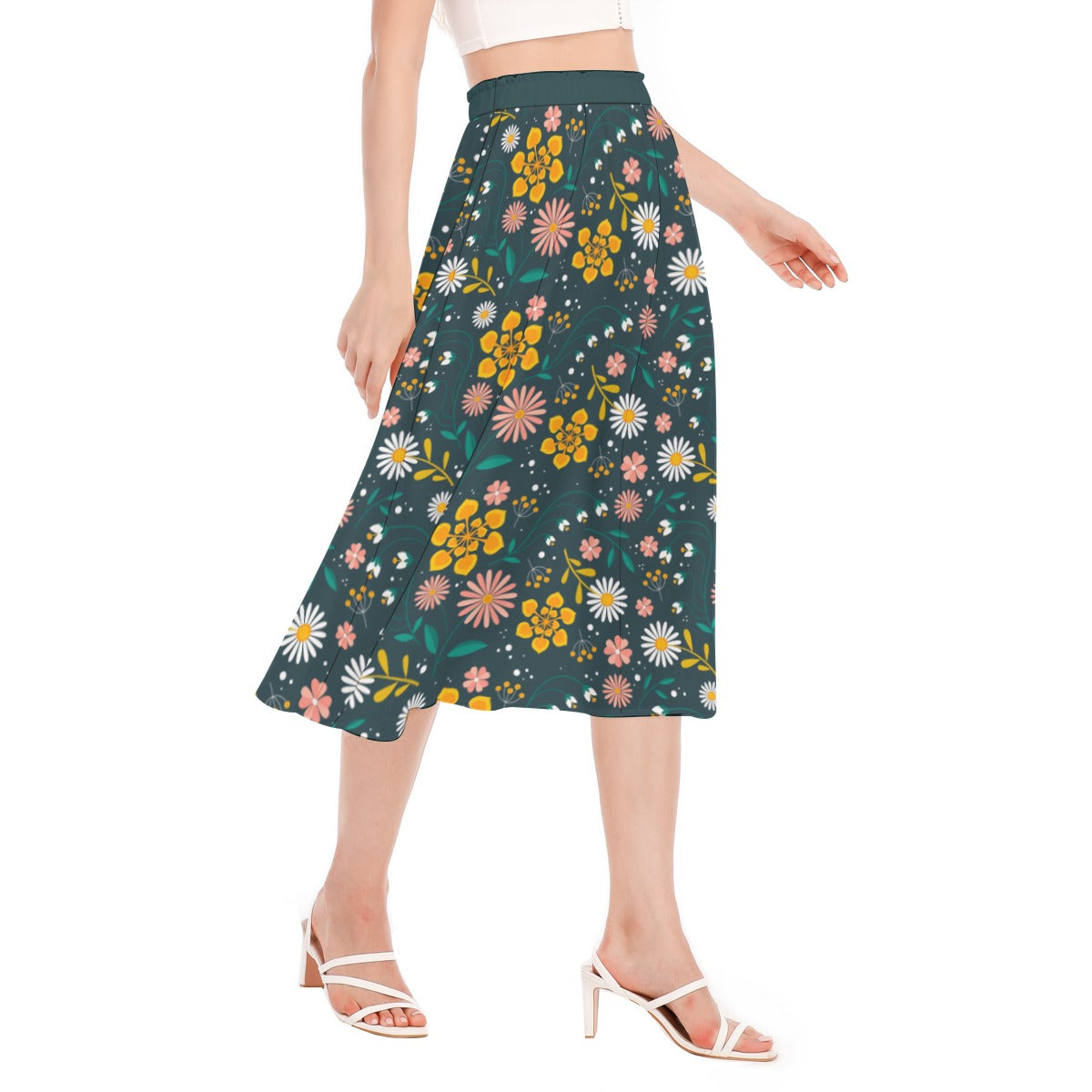 Summer Bloom Chiffon Skirt