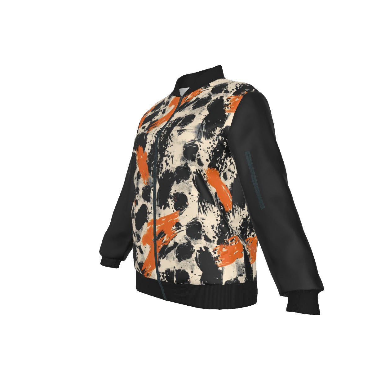 Urban Ember Abstract Bomber Jacket