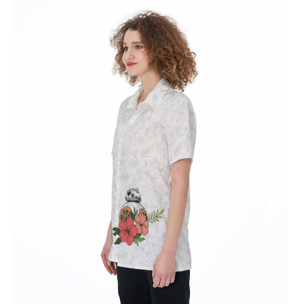 Galactic Tropics - BB8 Inspired Women's Shirt