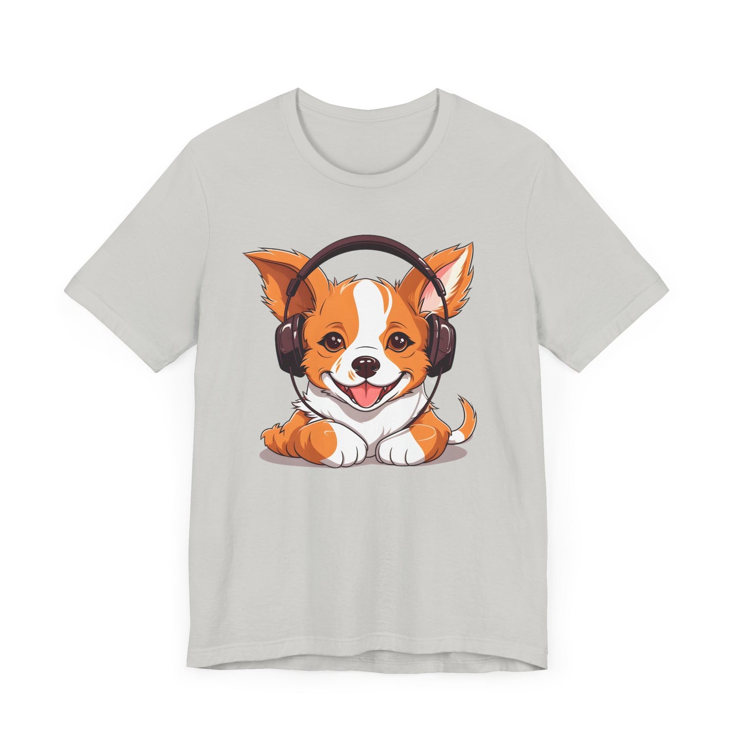 Corgi Beat - Tee - Corgi, headphones, music, pet, cute, adorable, paws, beats, tunes, chill, dog t-shirt, graphic tee