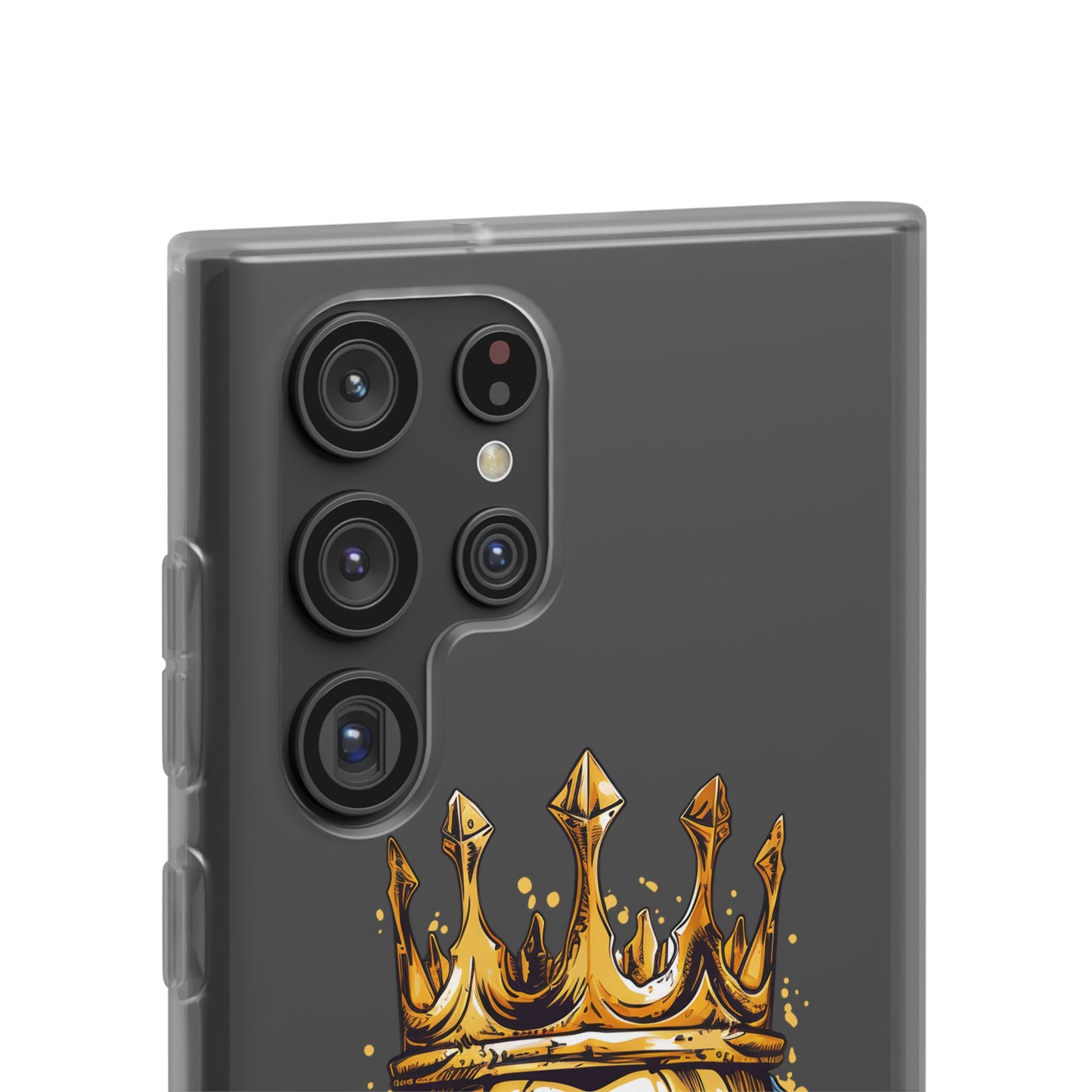 Skull Sovereign - Flexi Cases - Skull, crown, royalty, power, majesty, regal, death, edgy, dark, iPhone case, galaxy case, Samsung case