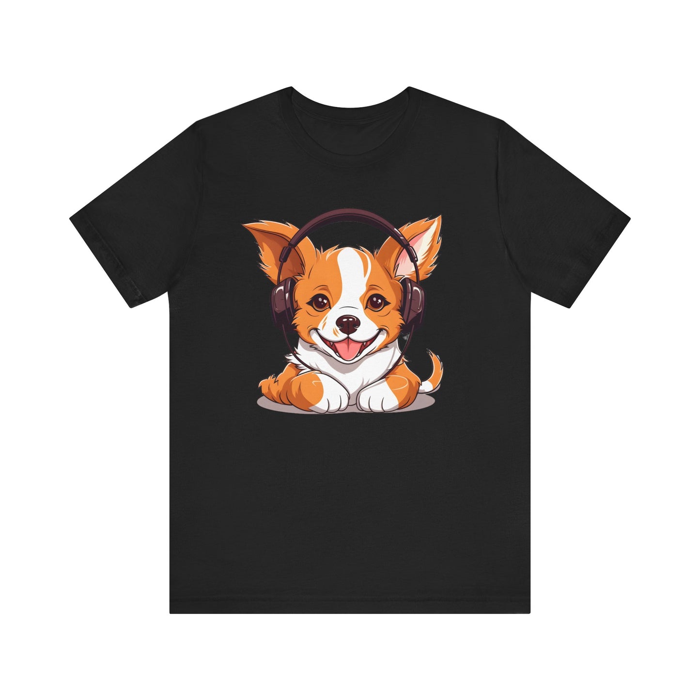 Corgi Beat - Tee - Corgi, headphones, music, pet, cute, adorable, paws, beats, tunes, chill, dog t-shirt, graphic tee