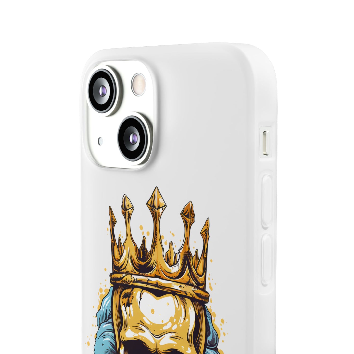 Skull Sovereign - Flexi Cases - Skull, crown, royalty, power, majesty, regal, death, edgy, dark, iPhone case, galaxy case, Samsung case