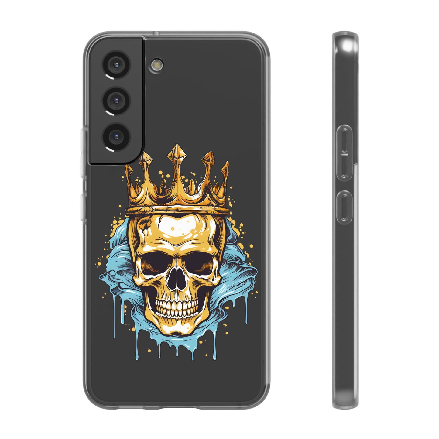 Skull Sovereign - Flexi Cases - Skull, crown, royalty, power, majesty, regal, death, edgy, dark, iPhone case, galaxy case, Samsung case