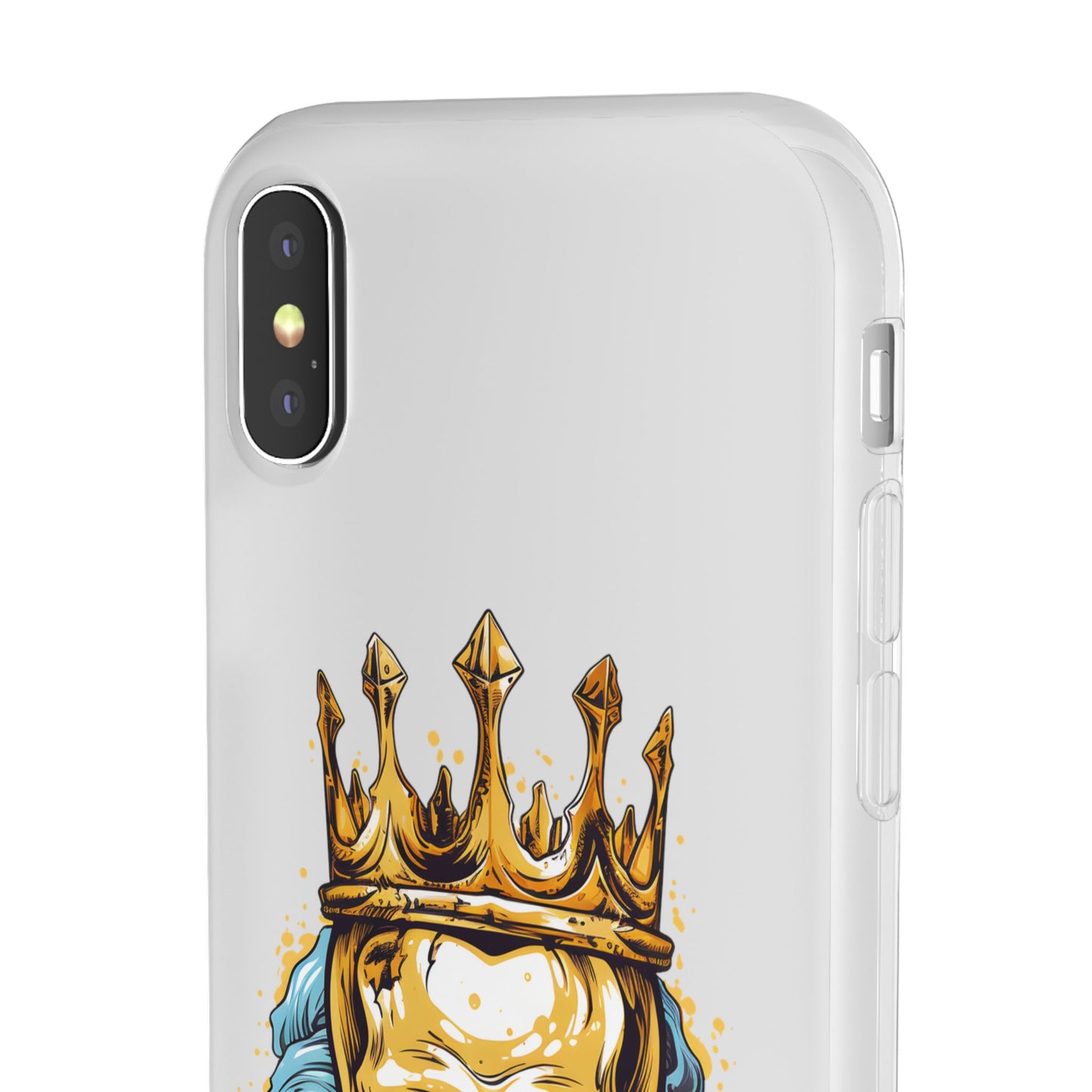 Skull Sovereign - Flexi Cases - Skull, crown, royalty, power, majesty, regal, death, edgy, dark, iPhone case, galaxy case, Samsung case