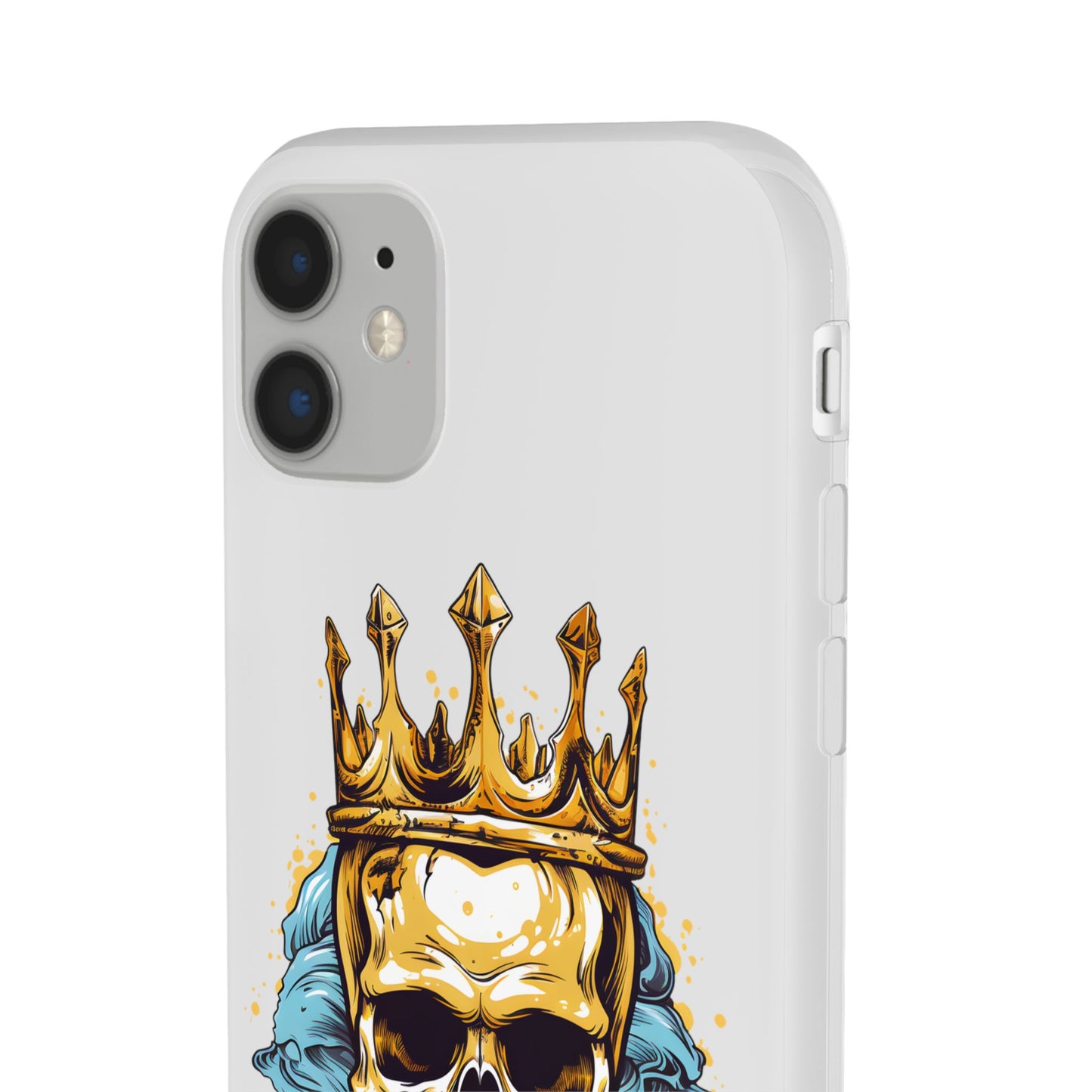 Skull Sovereign - Flexi Cases - Skull, crown, royalty, power, majesty, regal, death, edgy, dark, iPhone case, galaxy case, Samsung case