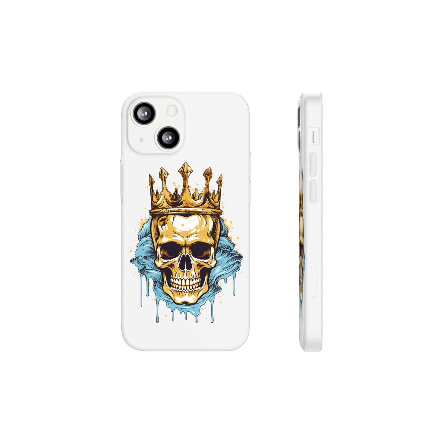 Skull Sovereign - Flexi Cases - Skull, crown, royalty, power, majesty, regal, death, edgy, dark, iPhone case, galaxy case, Samsung case