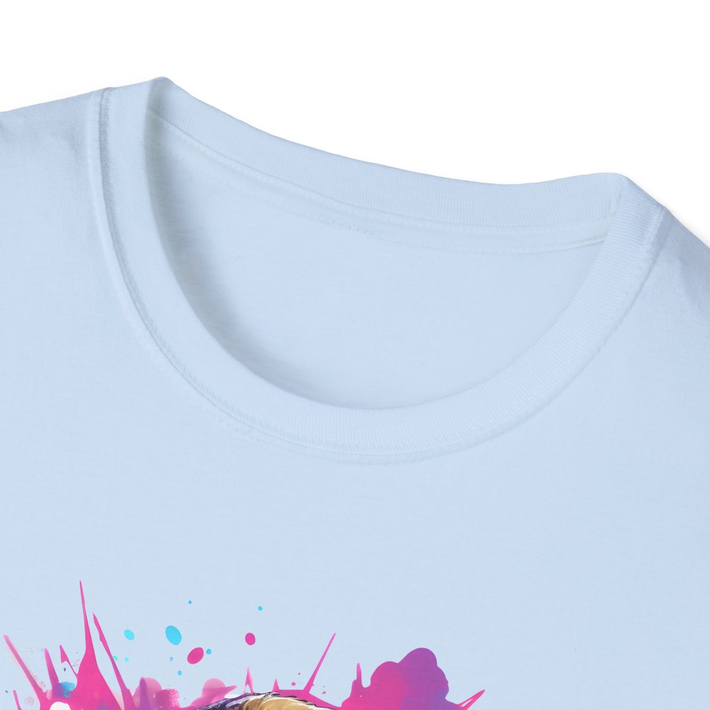 Sloth Serenade - Unisex Tee -Sloth, electric guitar, rock, music, groovy, cool, chill, whimsical, adorable, colorful, unique, trendy, guitar