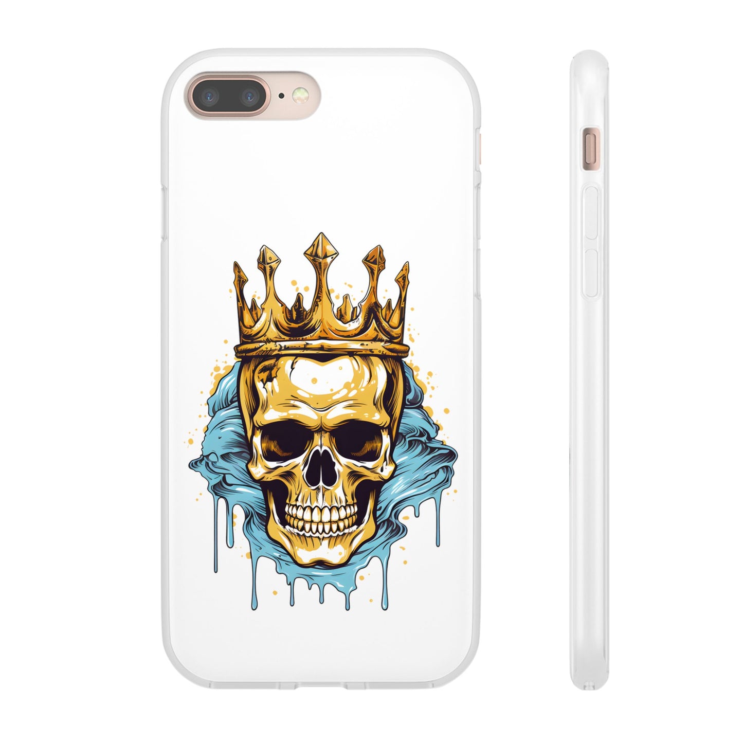 Skull Sovereign - Flexi Cases - Skull, crown, royalty, power, majesty, regal, death, edgy, dark, iPhone case, galaxy case, Samsung case