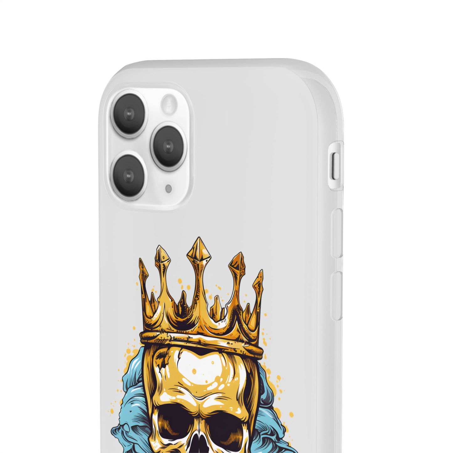 Skull Sovereign - Flexi Cases - Skull, crown, royalty, power, majesty, regal, death, edgy, dark, iPhone case, galaxy case, Samsung case