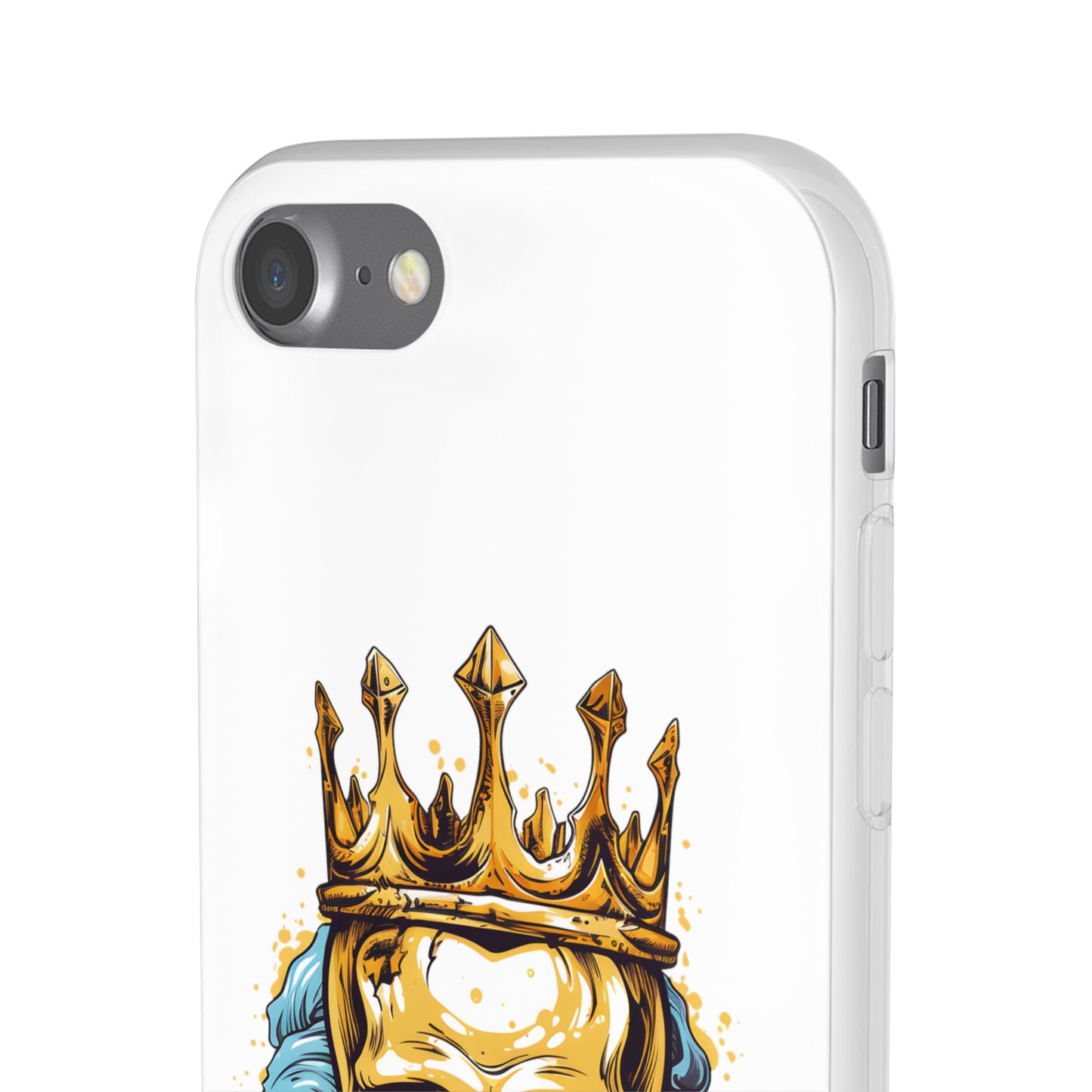 Skull Sovereign - Flexi Cases - Skull, crown, royalty, power, majesty, regal, death, edgy, dark, iPhone case, galaxy case, Samsung case