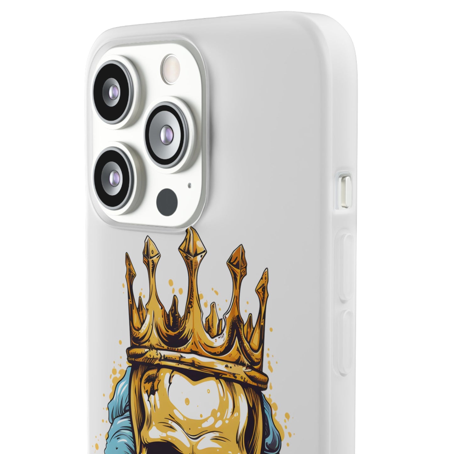 Skull Sovereign - Flexi Cases - Skull, crown, royalty, power, majesty, regal, death, edgy, dark, iPhone case, galaxy case, Samsung case