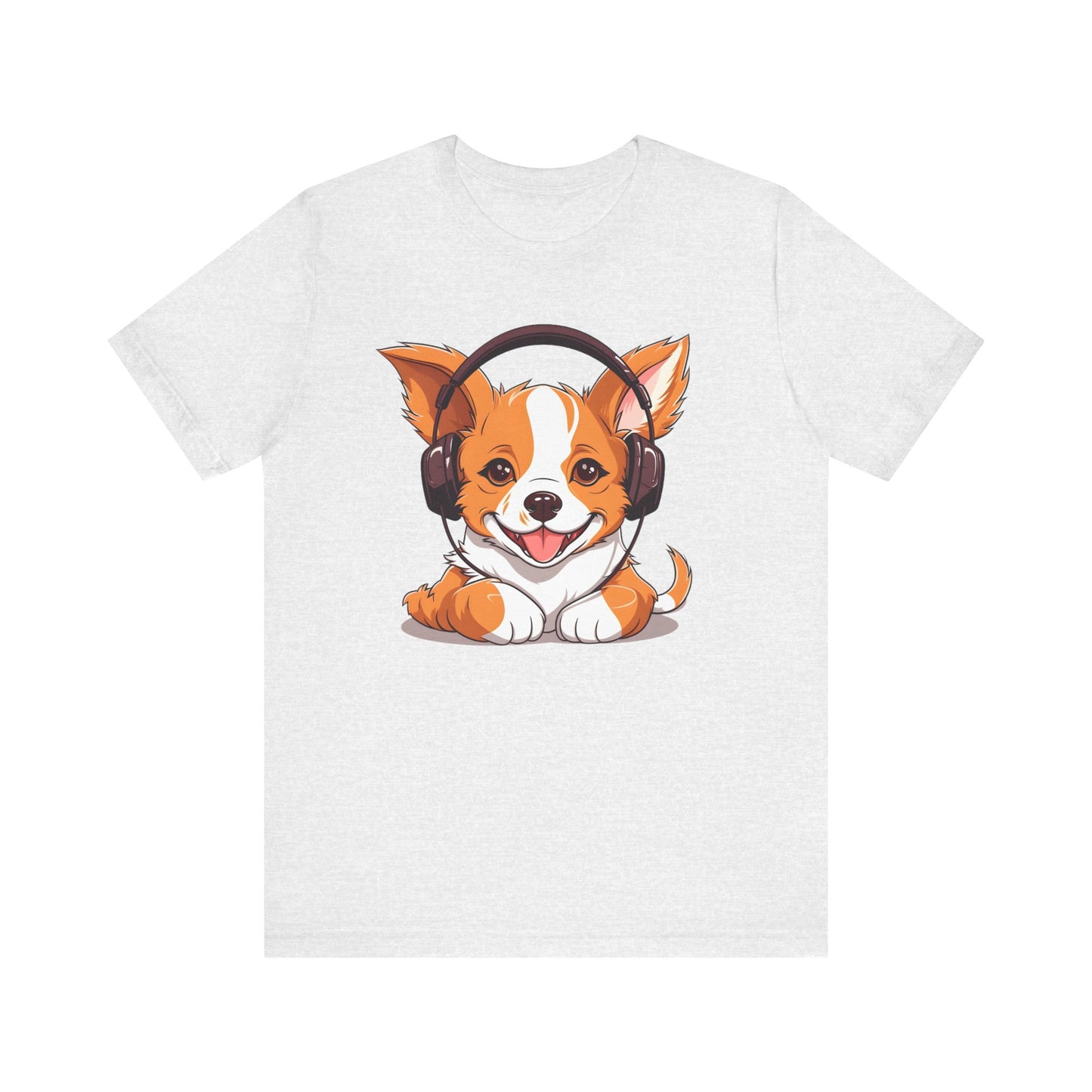 Corgi Beat - Tee - Corgi, headphones, music, pet, cute, adorable, paws, beats, tunes, chill, dog t-shirt, graphic tee