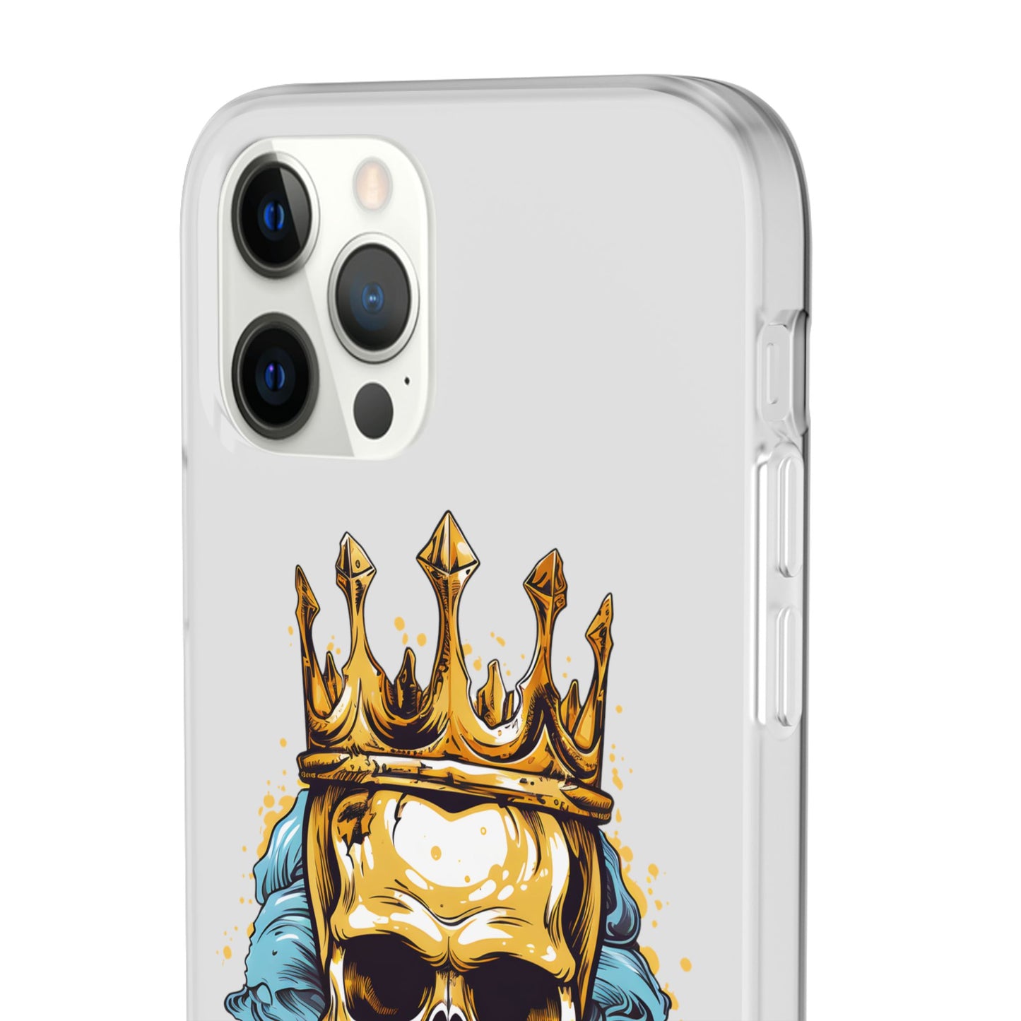 Skull Sovereign - Flexi Cases - Skull, crown, royalty, power, majesty, regal, death, edgy, dark, iPhone case, galaxy case, Samsung case