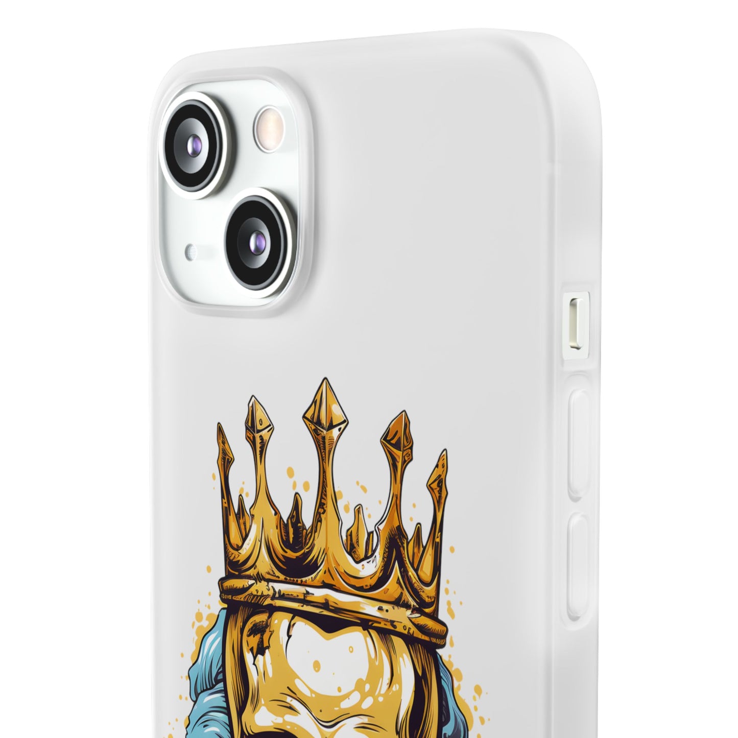 Skull Sovereign - Flexi Cases - Skull, crown, royalty, power, majesty, regal, death, edgy, dark, iPhone case, galaxy case, Samsung case