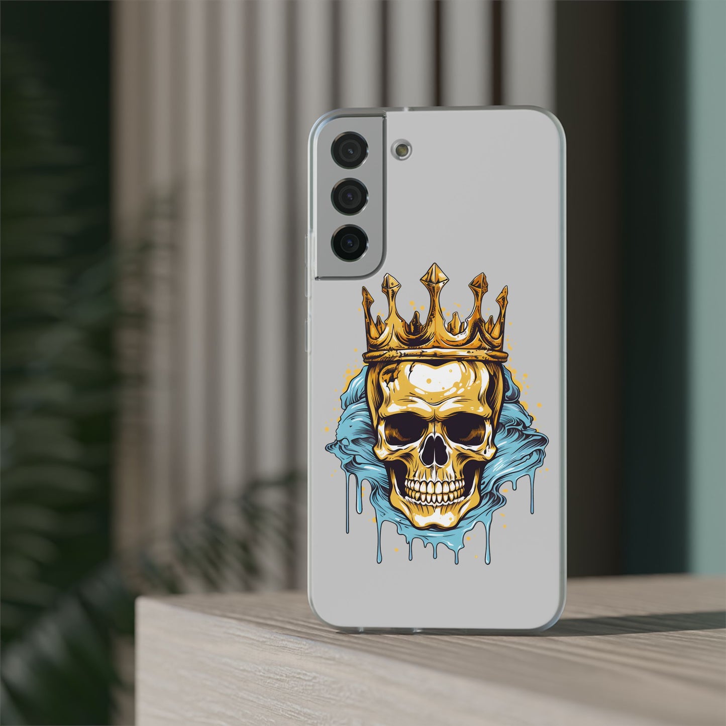 Skull Sovereign - Flexi Cases - Skull, crown, royalty, power, majesty, regal, death, edgy, dark, iPhone case, galaxy case, Samsung case