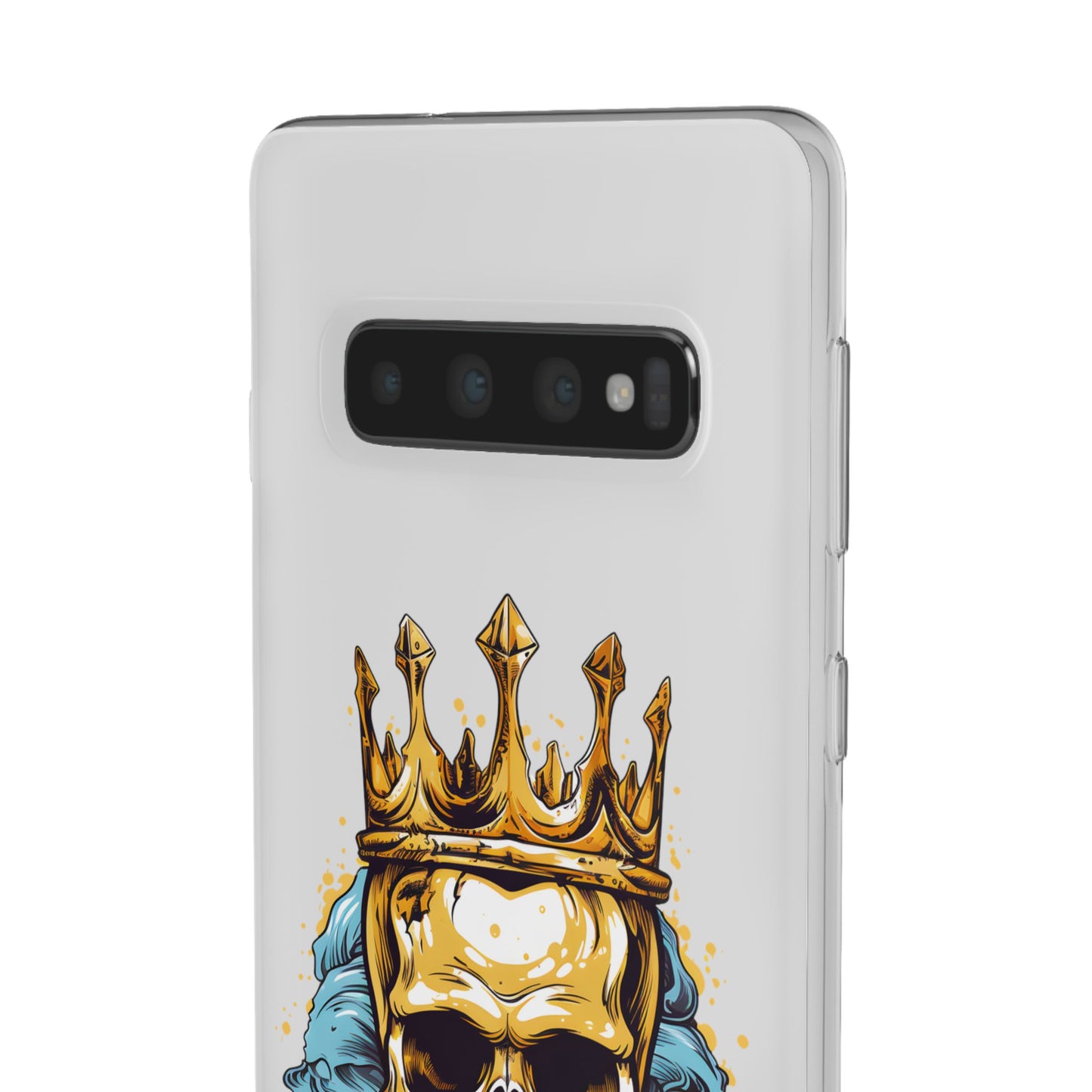 Skull Sovereign - Flexi Cases - Skull, crown, royalty, power, majesty, regal, death, edgy, dark, iPhone case, galaxy case, Samsung case