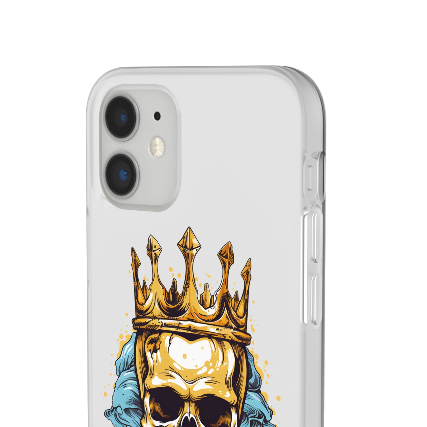 Skull Sovereign - Flexi Cases - Skull, crown, royalty, power, majesty, regal, death, edgy, dark, iPhone case, galaxy case, Samsung case