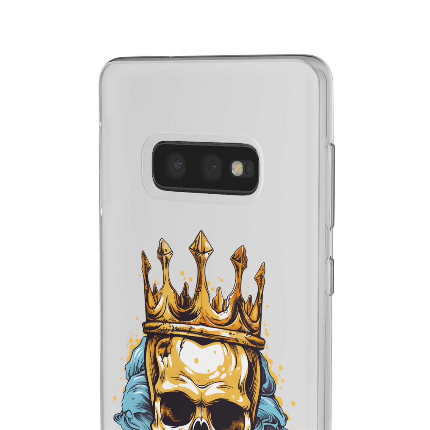 Skull Sovereign - Flexi Cases - Skull, crown, royalty, power, majesty, regal, death, edgy, dark, iPhone case, galaxy case, Samsung case
