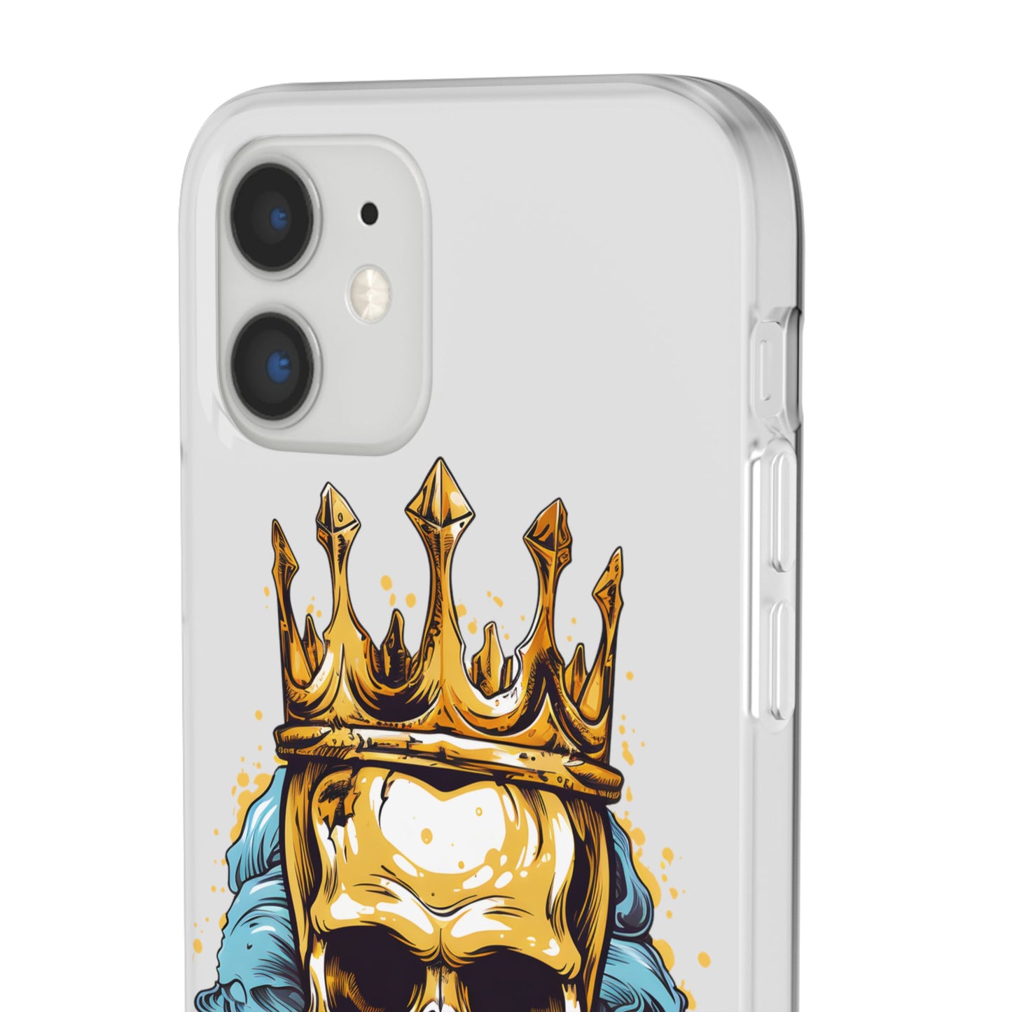 Skull Sovereign - Flexi Cases - Skull, crown, royalty, power, majesty, regal, death, edgy, dark, iPhone case, galaxy case, Samsung case