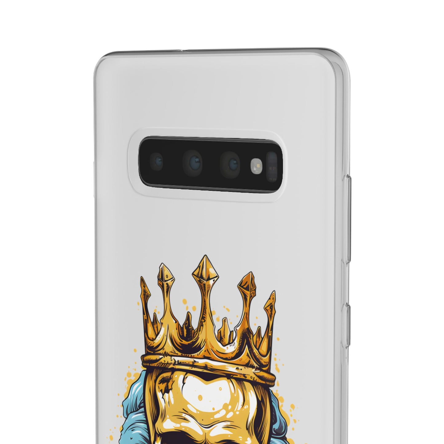 Skull Sovereign - Flexi Cases - Skull, crown, royalty, power, majesty, regal, death, edgy, dark, iPhone case, galaxy case, Samsung case