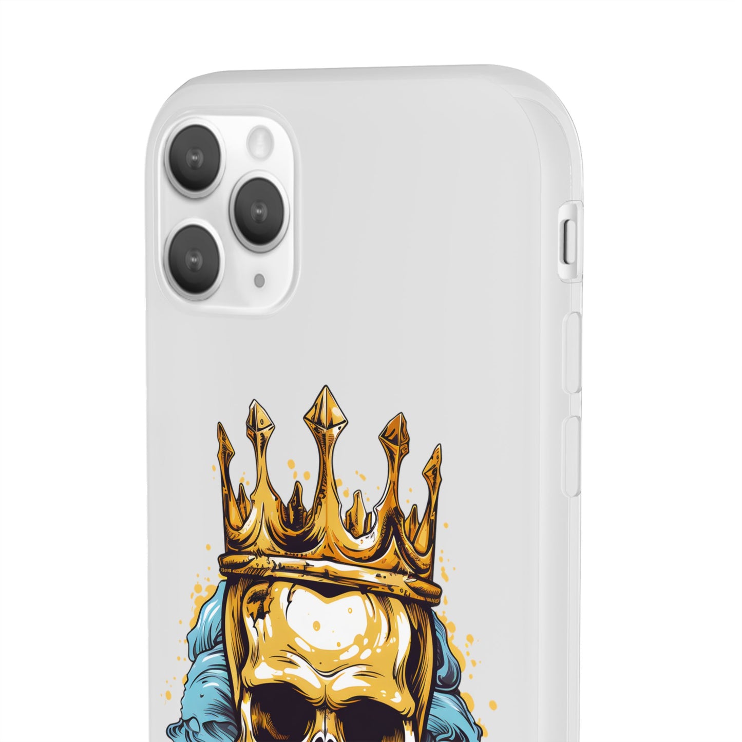 Skull Sovereign - Flexi Cases - Skull, crown, royalty, power, majesty, regal, death, edgy, dark, iPhone case, galaxy case, Samsung case