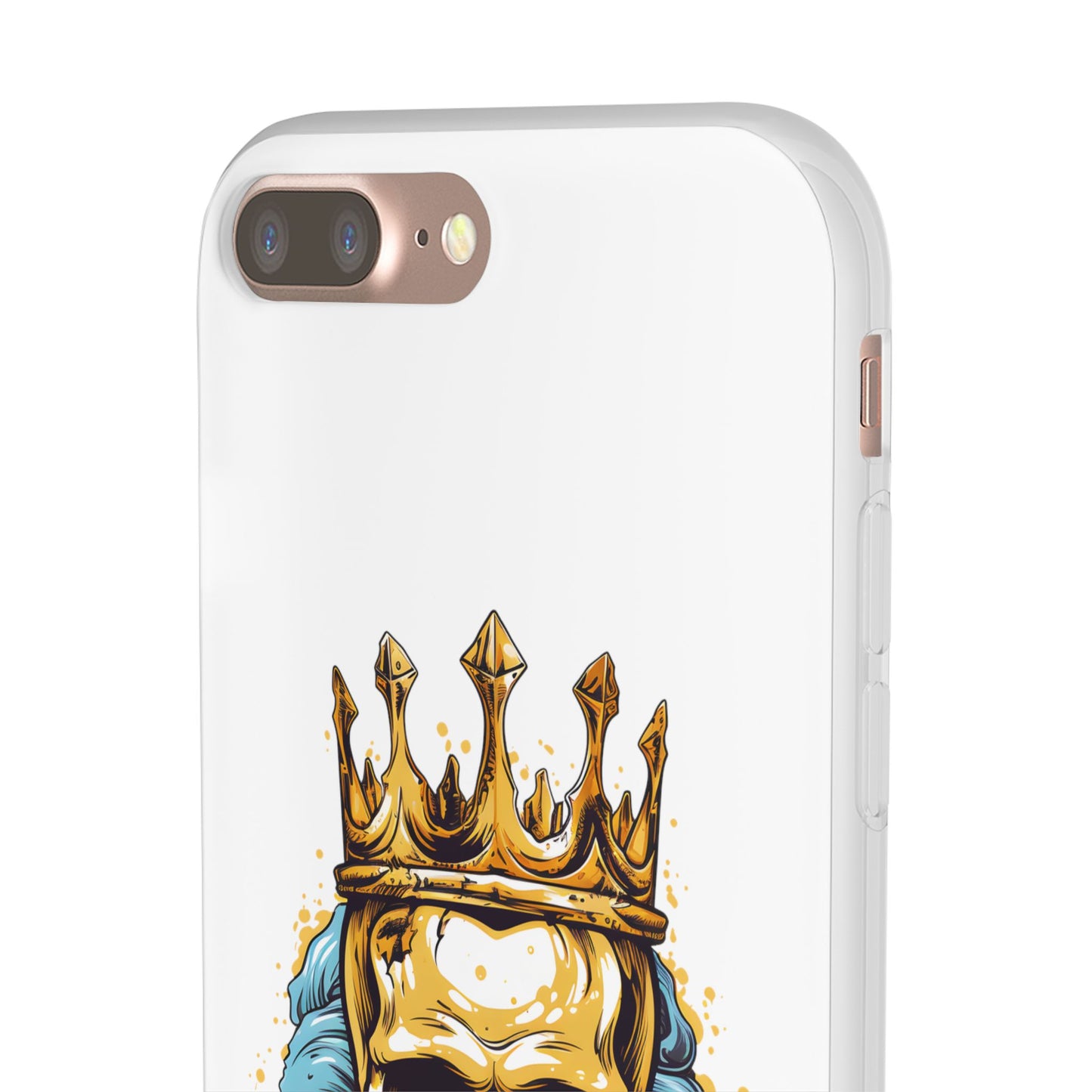 Skull Sovereign - Flexi Cases - Skull, crown, royalty, power, majesty, regal, death, edgy, dark, iPhone case, galaxy case, Samsung case